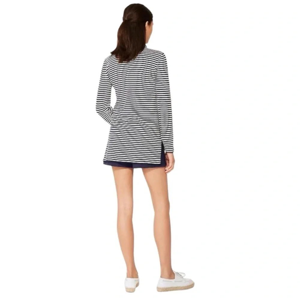 Tory Burch Katama nautical stripe tunic top Size Medium